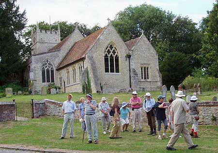 St Bartholomew's church - Brightwell village walk 2006